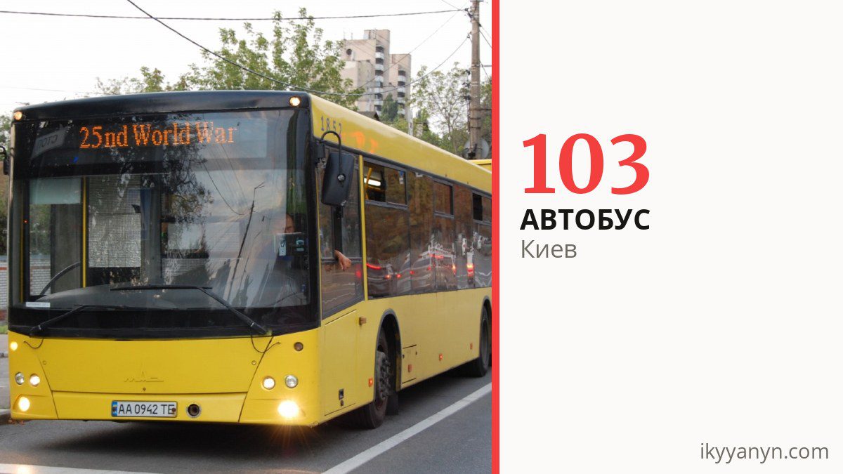Автобус 103 в Киеве