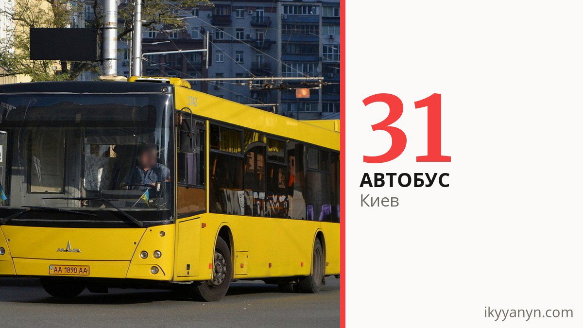 Автобус 31 в Киеве