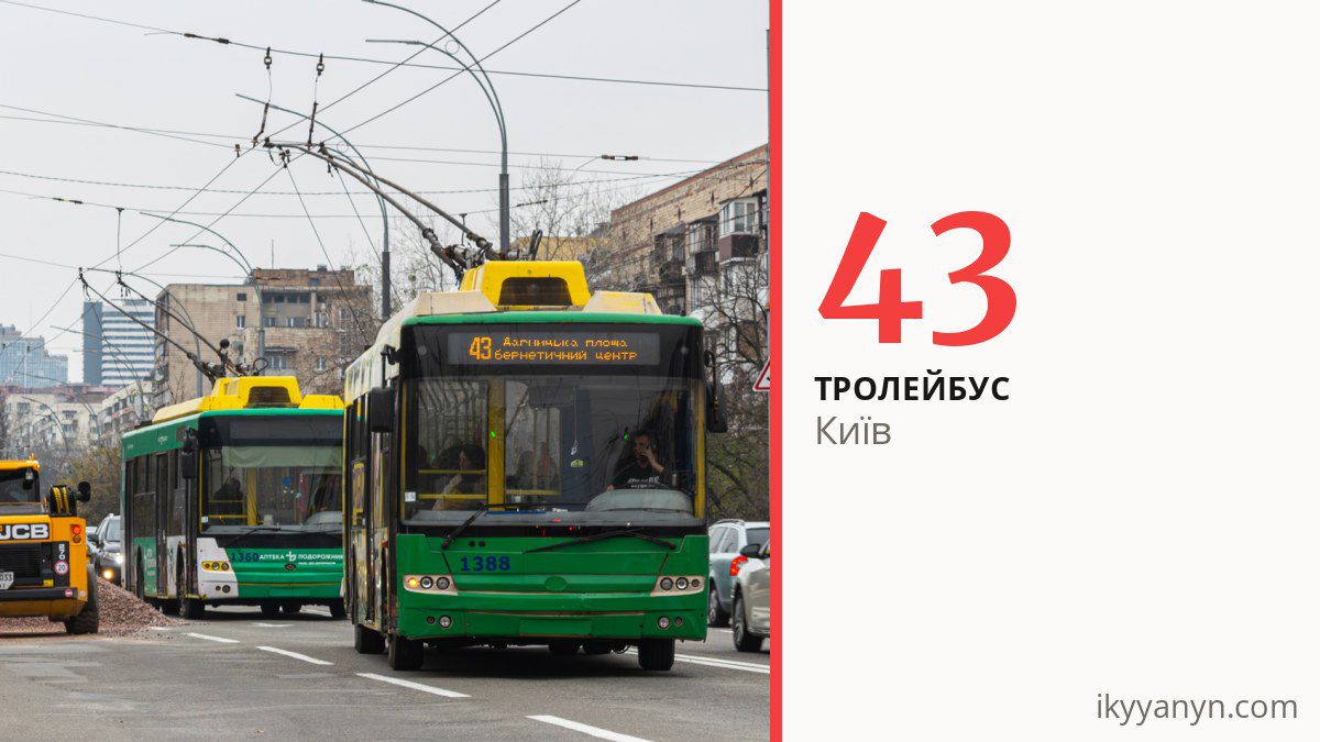 Тролейбус 43 у Києві